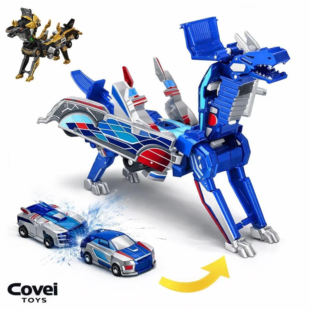 Carrinho De Brinquedo Infantil 2 Em 1 Transformável Dragão Magnético Com Colisão Presente Menino Menina Criativo em Oferta na Shopee