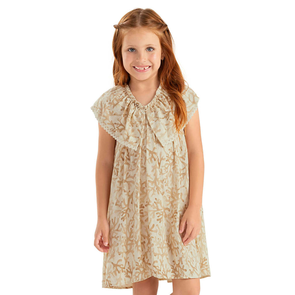 Vestido Infantil Menina Corais Colorittá Amarelo