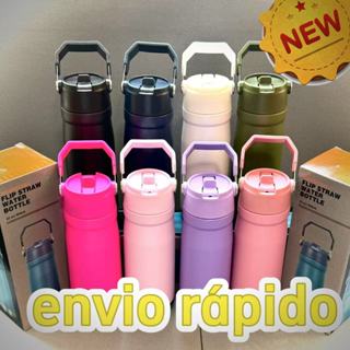 Garrafa térmica 550ML/650ML de aço inoxidável de alta qualidade  com alça canudo em Oferta na Shopee