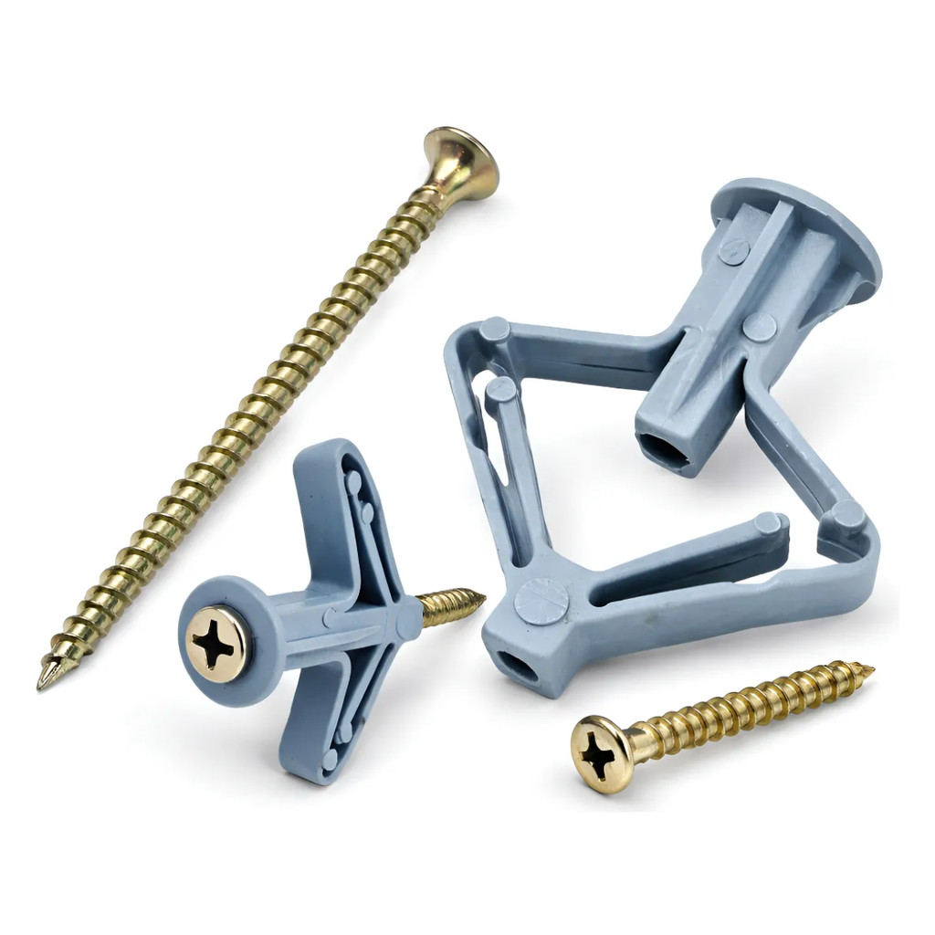 Kit 30 Buchas Parafuso Âncora Montagem Gesso Drywall Expansiva