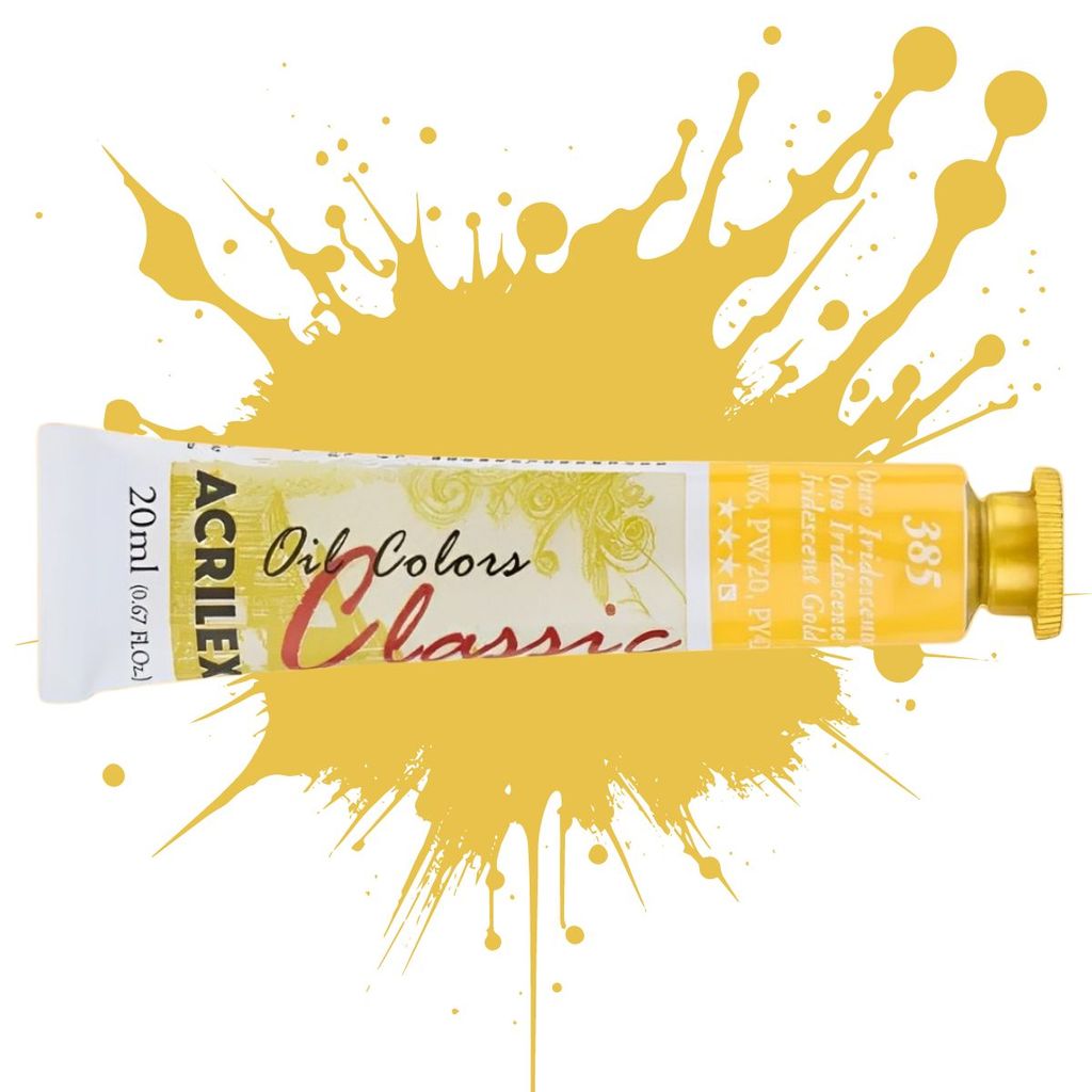 Tinta Oil Colors 20ml 385 - Ouro Iridescente