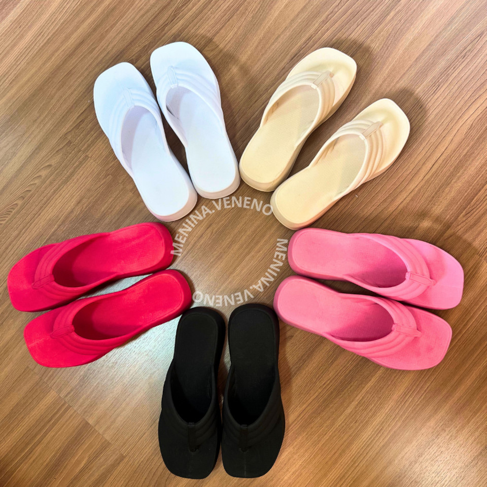 Chinelo Tamanco Delta Nuvem Feminino Plataforma Confortavel Blogueirinha