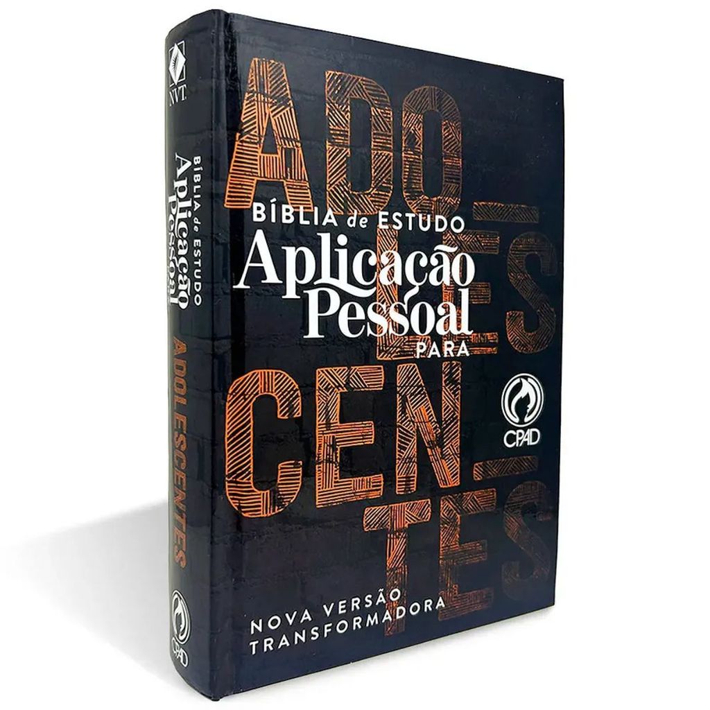 Bíblia de Estudo Aplicação Pessoal para Adolescentes | Capa Dura | NVT | Cor Laranja | CPAD