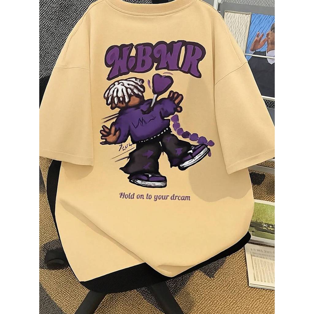Camisa Streetwear Oversized Cartoon Masculina Confortável Swag Style Grafit Envio Rapido