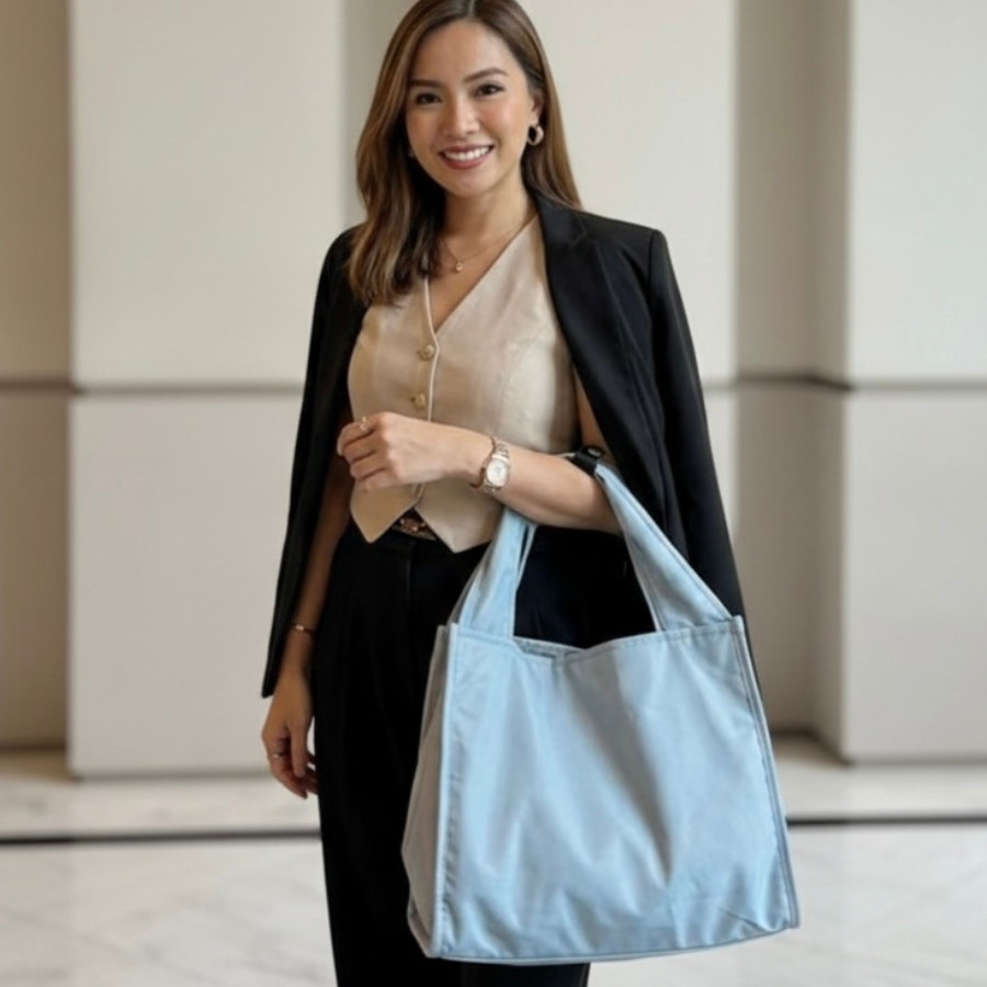 Bolsa Transversal de Ombro Grande Feminina em Nylon Uso Escolar Trabalho Faculdade em Oferta na Shopee