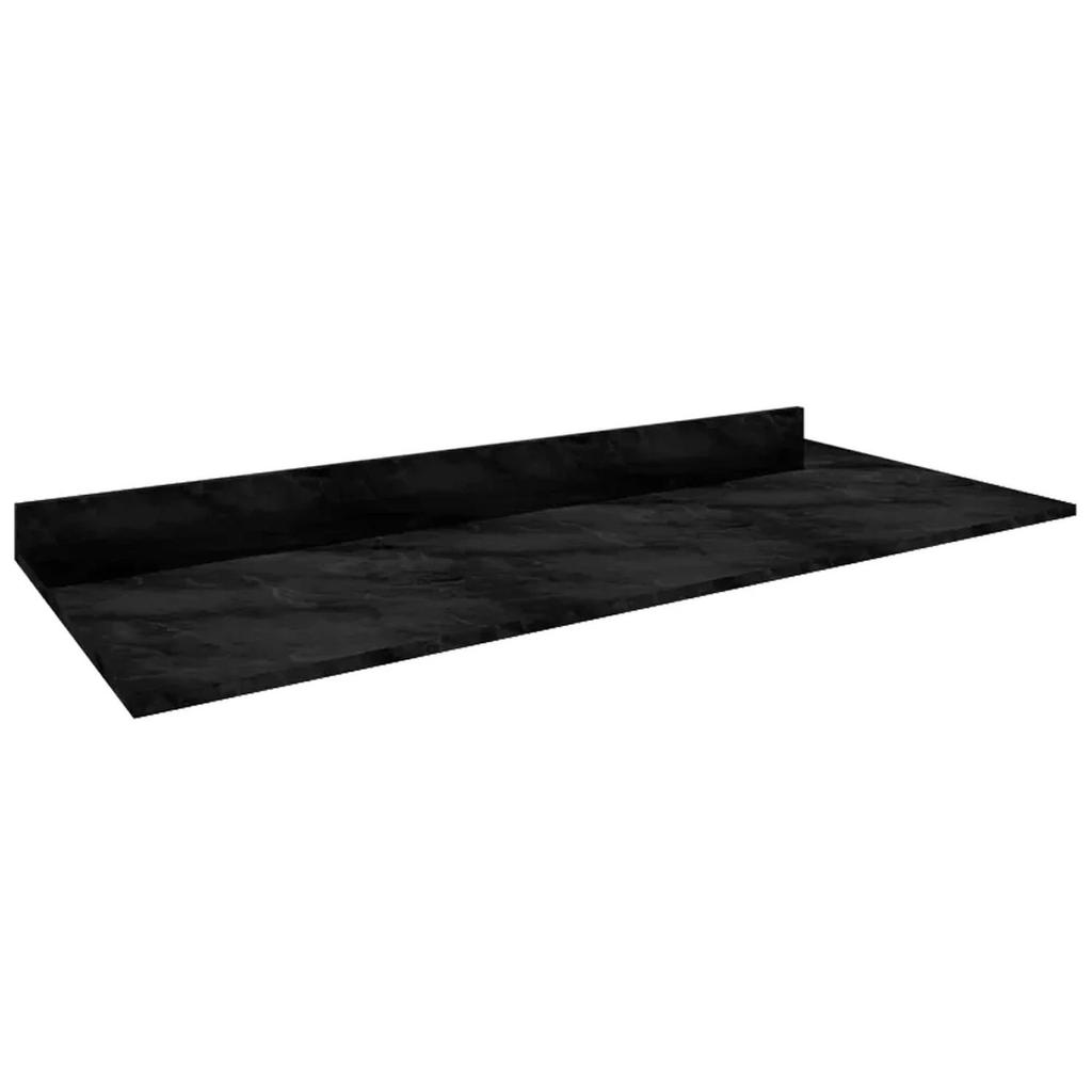 Tampo para Balcão 120cm Cor Mármore Preto - Poquema em Oferta na Shopee