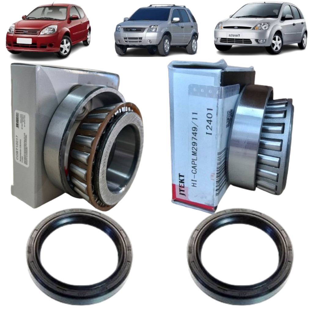 Kit 2 Rolamento Cambio Satelite Fiesta Ecosport Ka Focus 1.6
