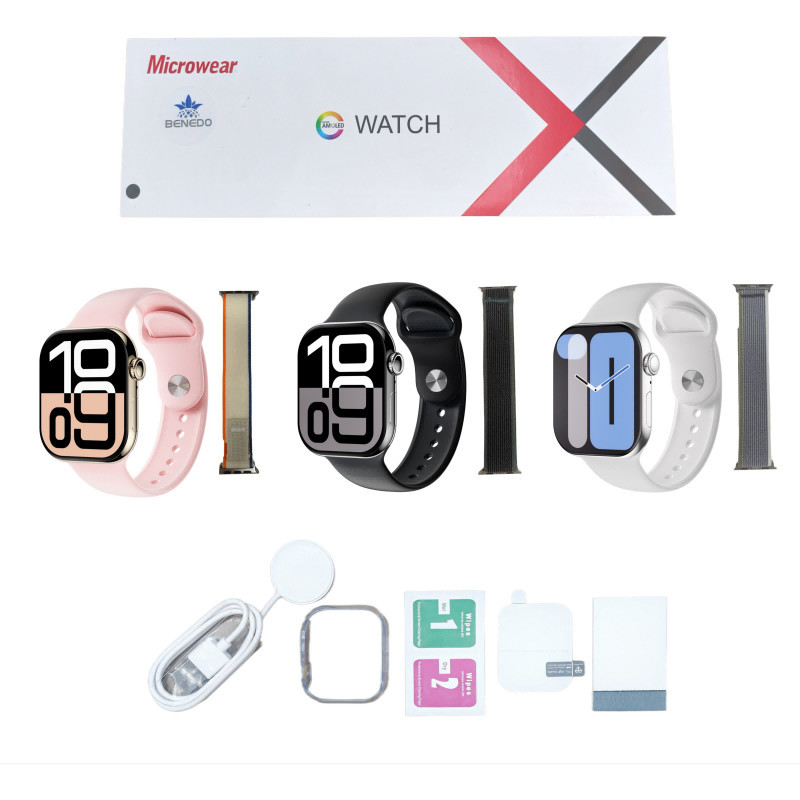 Smartwatch Relogio Microwear W10 Pro(S10) 46mm Amoled IP68 AProva d`agua GPS inteligentes