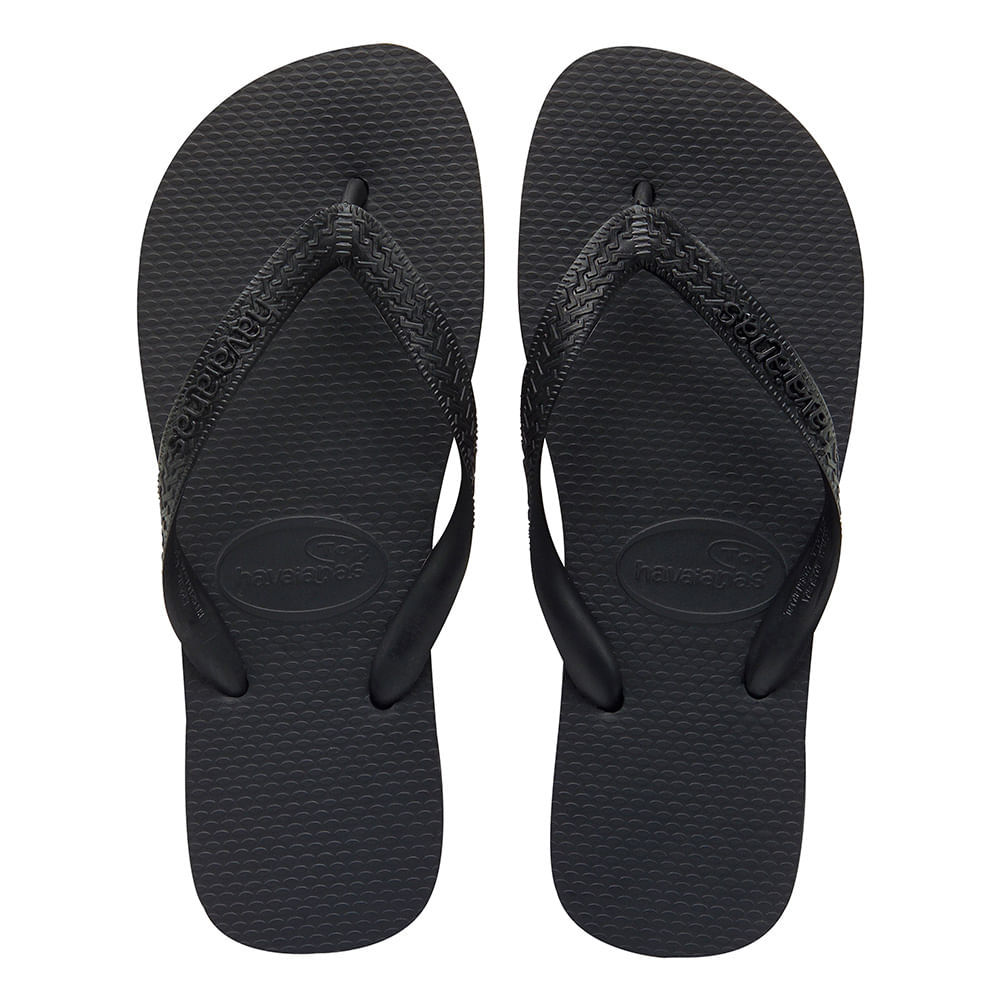 Sandálias Havaianas Top Preto Tamanho 43/44 1 Par em Oferta na Shopee