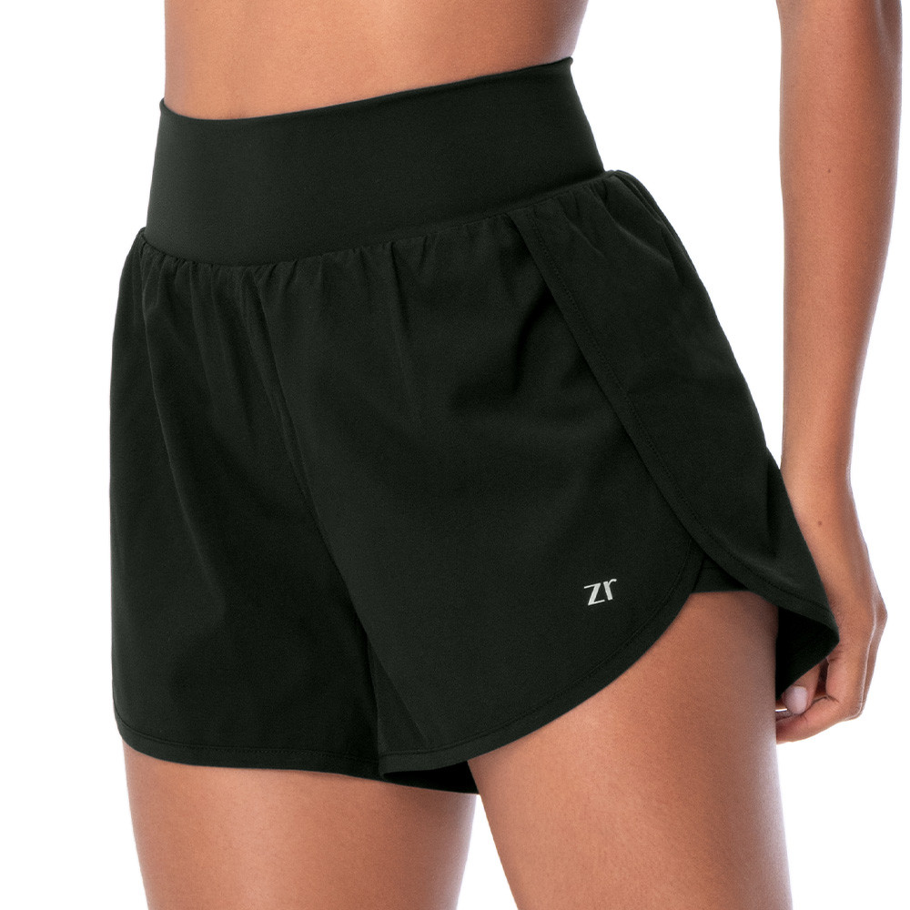 Imagem Short Fitness Runner Flap Pro com Short Interno Preto