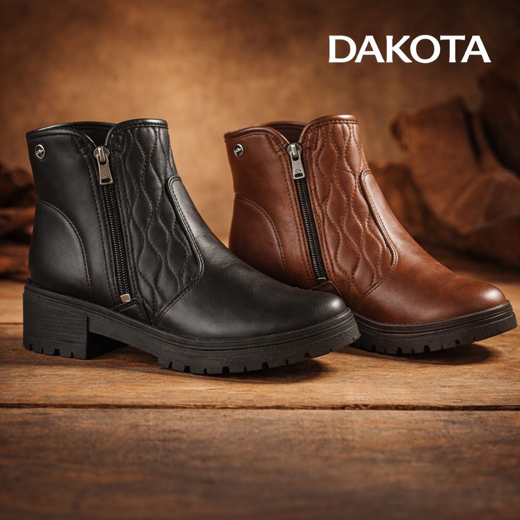 Bota Dakota Coturno Cano Curto Ankle Feminina