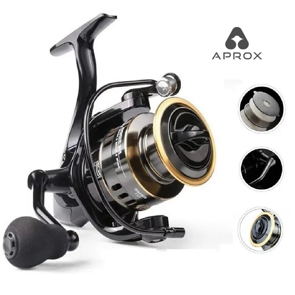 Molinete de Pesca  Metal EVA HD1000-7000 com Arraste 10kg para Água Salgada e Mar alta qualidade em Oferta na Shopee