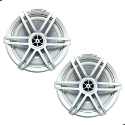 Par de Alto Falantes Nautico Marinizado Hurricane MR65.2 6 Polegadas 250 Watts RMS Barcos Lanchas