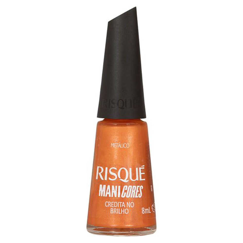 Esmalte Risqué ManiCores Credita No Brilho Metálico 8 ml em Oferta na Shopee