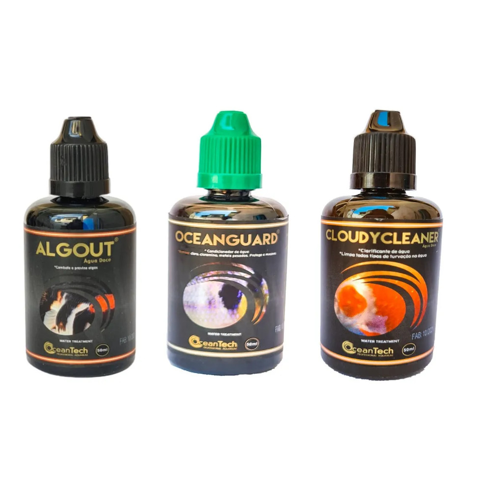 Kit Ocean Guard 50ml + Cloud Clean 50ml + Algout 50ml - Ocean Tech