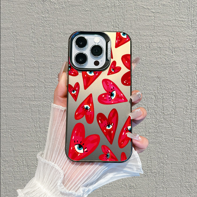 Capinha Capa Coração para iPhone Samsung 11 12 13 14 15 16 17 Pro Max Plus S25 S24 S23 A73 A72 A71