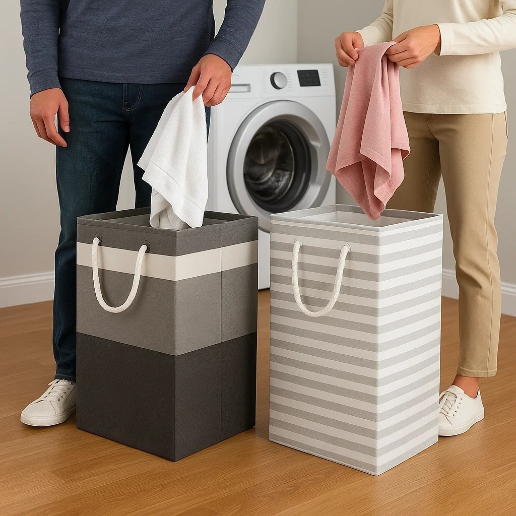Cesto dobravel organizador roupas brinquedos lavanderia caixa porta objetos resistente de achadinhos