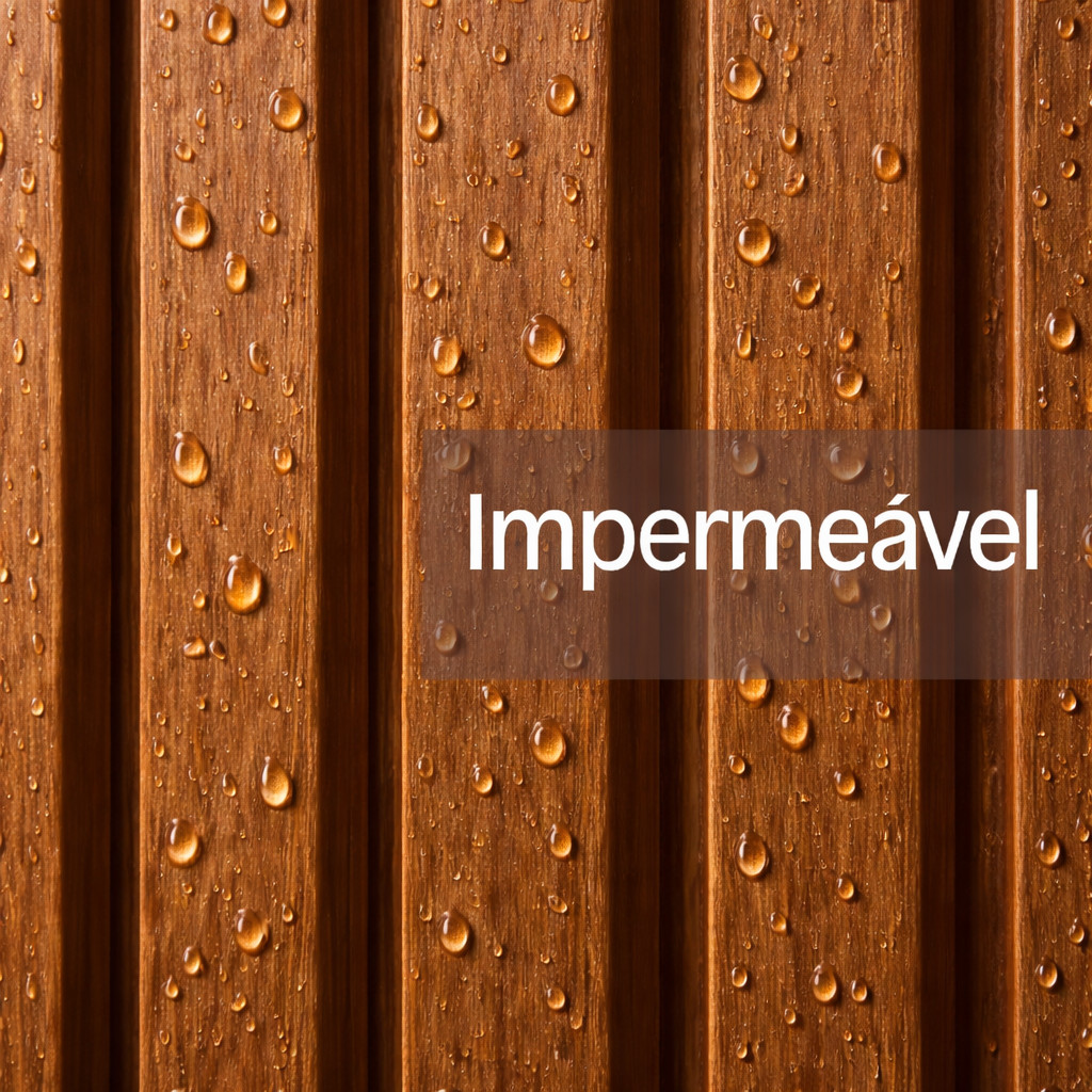 Kit Painel Ripado 32 Unidades PVC Marrom Madeira Luxo 1,01m x 15,5cm Kits 0,5 M² á 1 M²- Revestimento Parede Sala Quarto