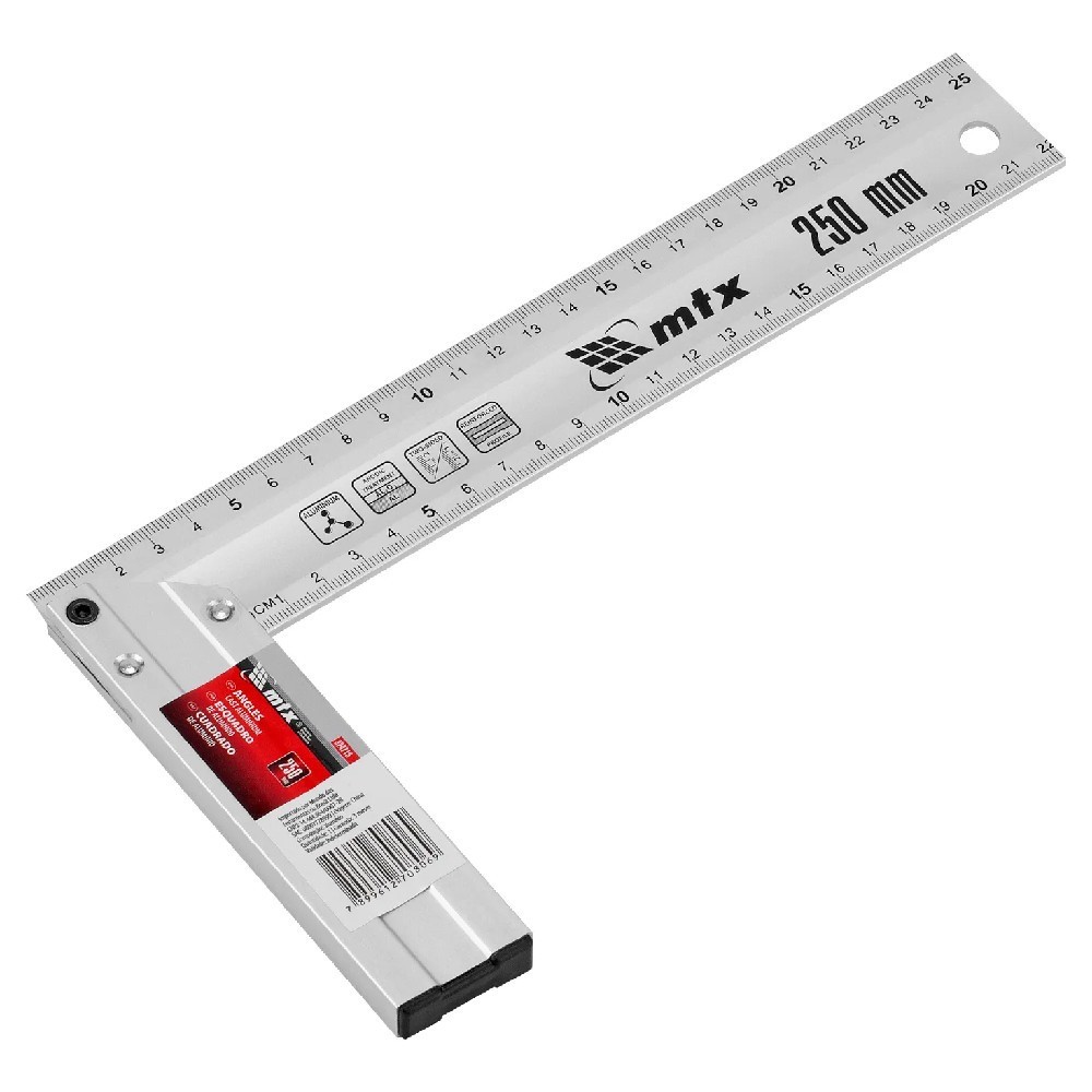 Esquadro de alumínio fundido 10" - 324719 MTX em Oferta na Shopee