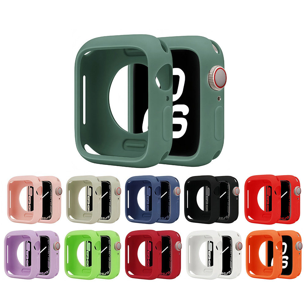 Proteção Capa De Silicone Para Apple Watch Ultra 49mm 38mm 40mm 41mm 42mm 44mm 4
