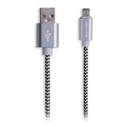 Cabo Carregamento Para ANDROID Usb / Micro Usb 1,5 Metros Nylon Multilaser - Wi341