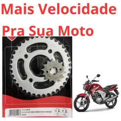 Kit Coroa Pinhão 38/14 (SEMI KIT) REDUZIDA (Sem Corrente) Titan 150/160 e Fan 125 2009 Em Diante todos