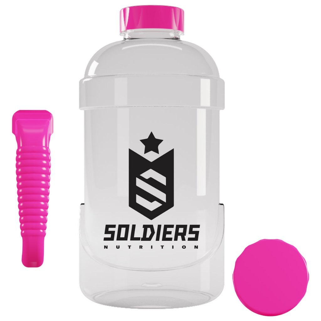 Galão de Água 1,8L Soldiers Nutrition Rosa Acessório Academia Hidratação Esportiva em Oferta na Shopee