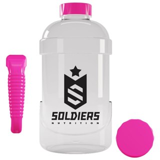 Galão de Água 1,8L Soldiers Nutrition Rosa Acessório Academia Hidratação Esportiva em Oferta na Shopee