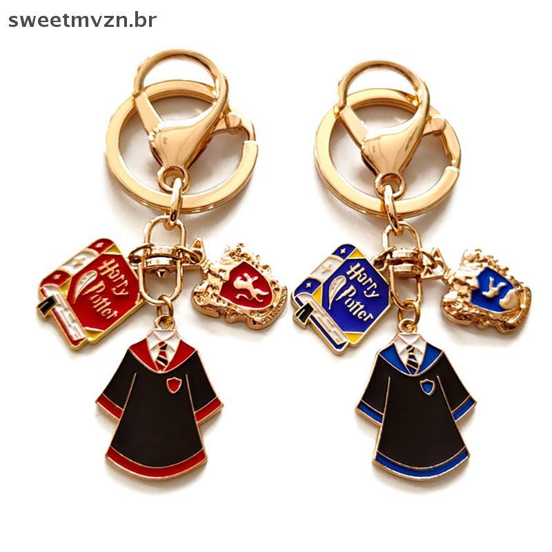 sweetmvzn Cartoon Harry's Magic Keychain , Grifinória , Logotipo Da Casa De Hogwarts , Crachá , Pingente De Uniforme Esc