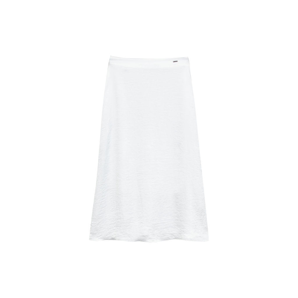 Saia Feminina Acetinada Marialícia Branco em Oferta na Shopee