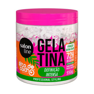 Gelatina Salon Line #todecacho Definição Intensa Fixação Extra Forte 550g em Oferta na Shopee