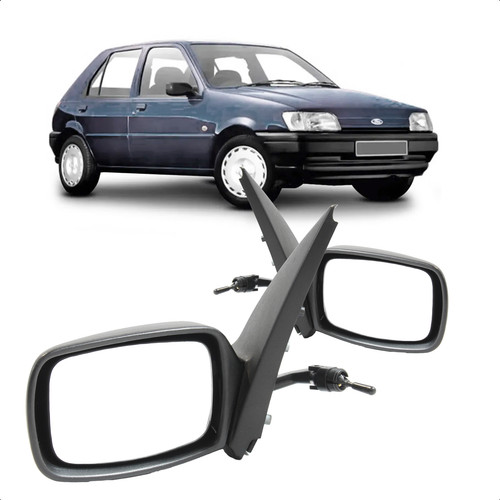 Retrovisor Fiesta 1994 1995 1996 Com Controle
