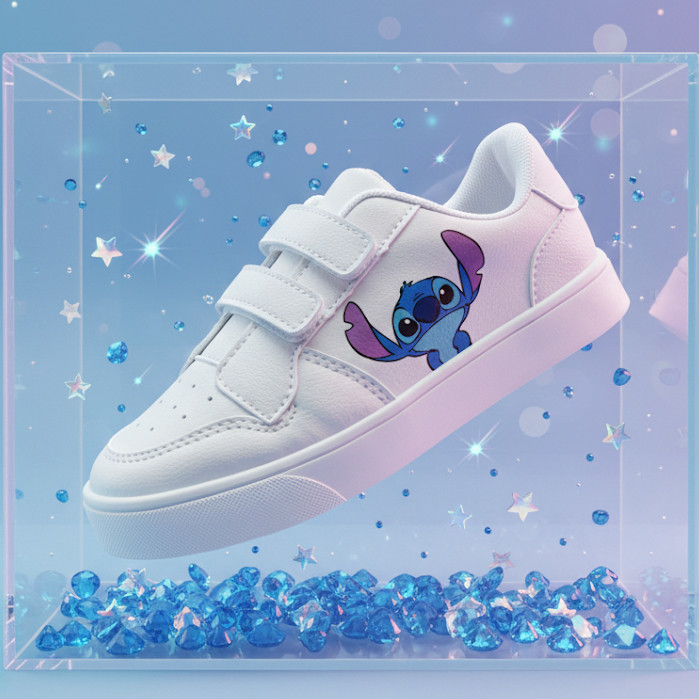 Tenis Velcro Infantil Menino E Menina Envio Imedito Barato Confortavel Filme Lilo e Stitch