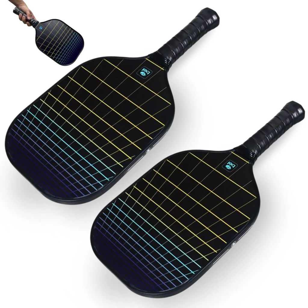 Kit 2 Raquetes Pickleball Dimensions em Fibra de Vidro com Bordas de Proteção Esporte Bel