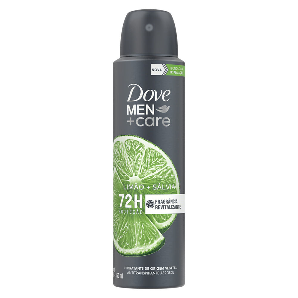 Desodorante Dove Limão e Sálvia Men + Care Aerossol 150ml em Oferta na Shopee