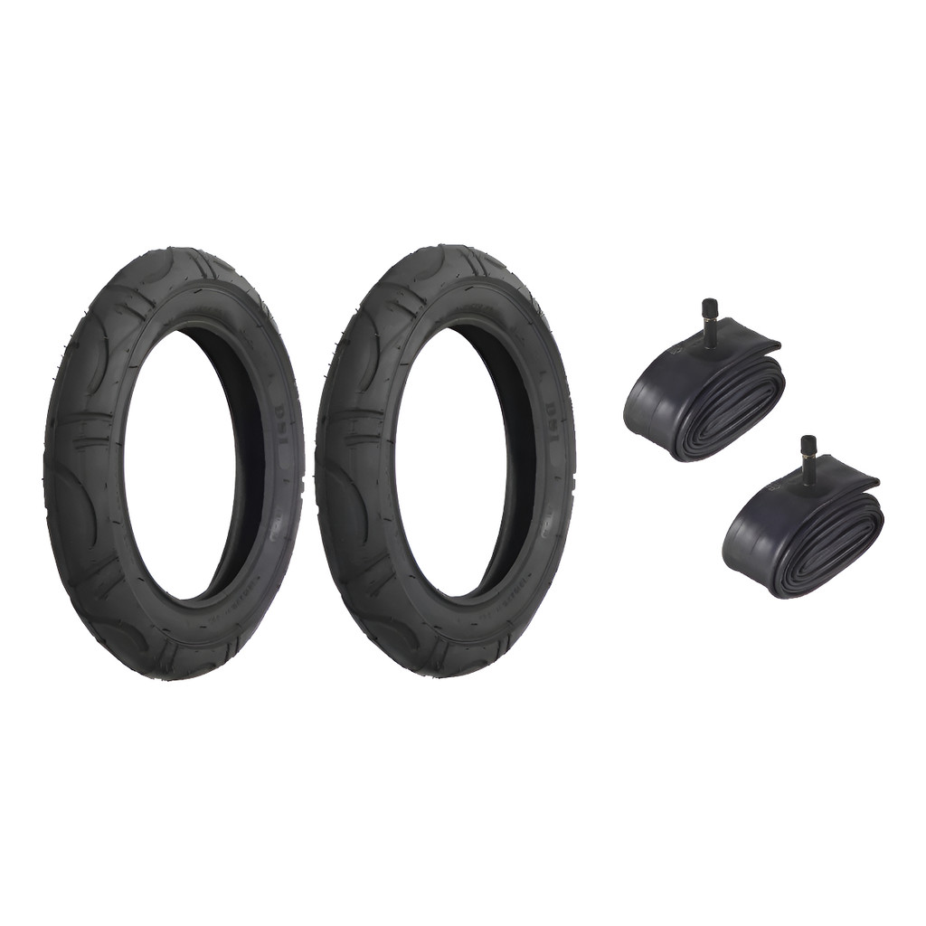 Kit 02 Pneu Bicicleta Carrinho Aro 12 Com 02 Camara De Ar 12 Carrinho de Bebe