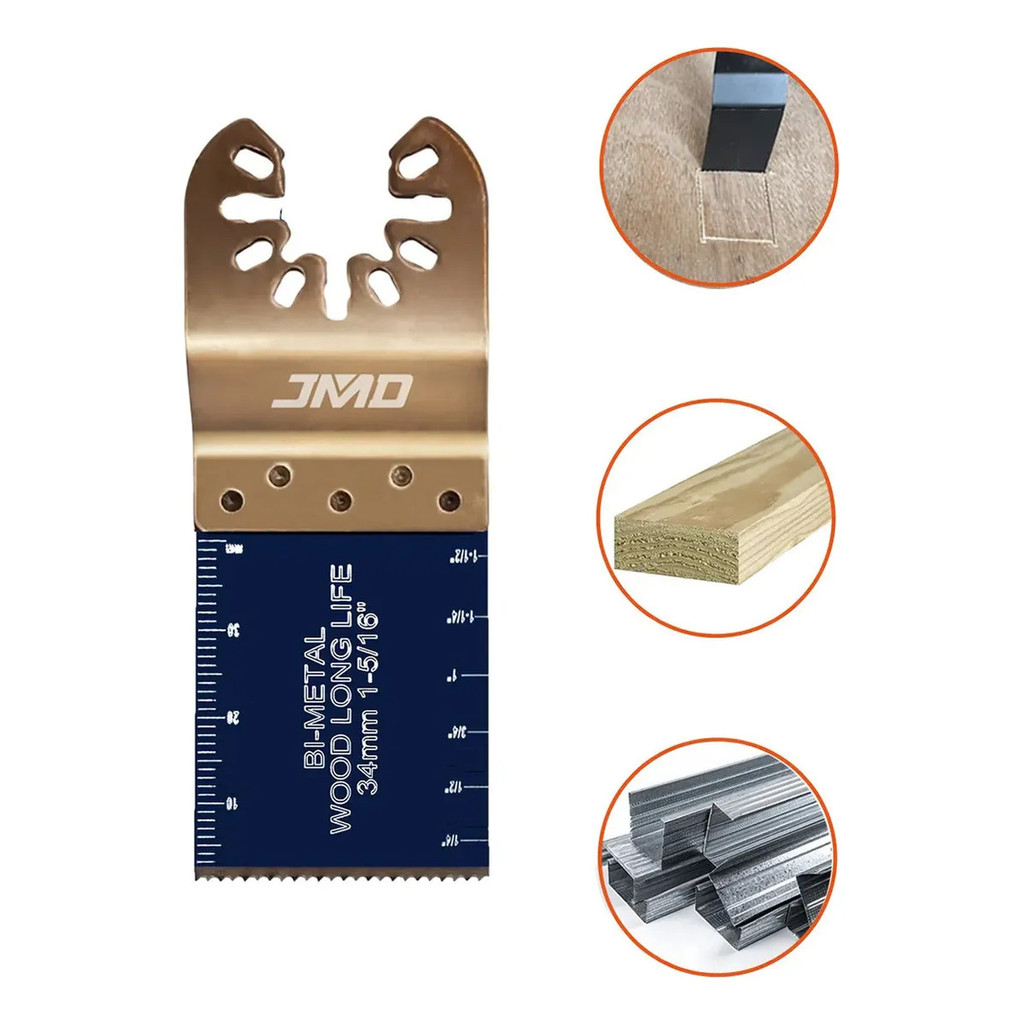 1pç Lâmina Oscilante Multitool 34mm Bim Madeira Metal