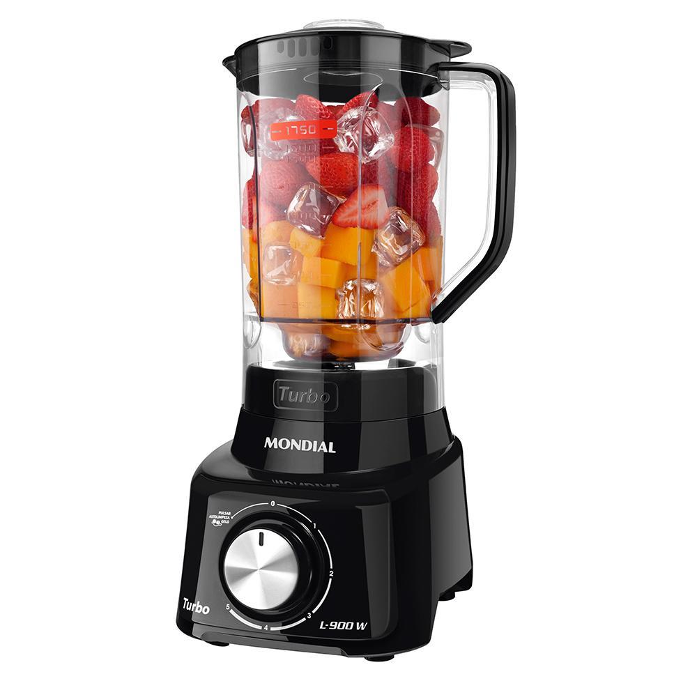 Liquidificador Turbo Full Mondial Preto 900W L-900 FB