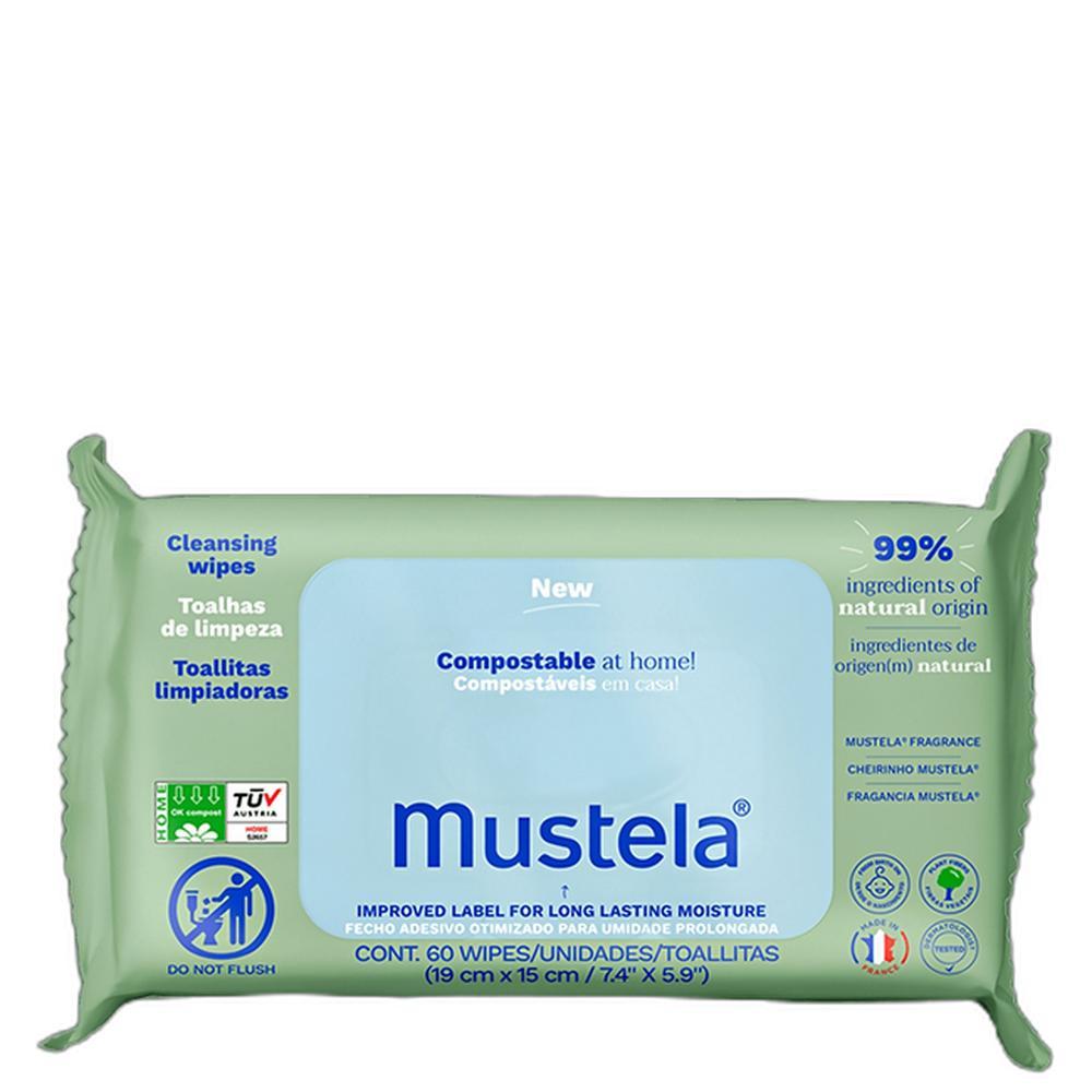 Mustela Troca de Fralda Com Perfume - Lenço Umedecido (60 Unidades)