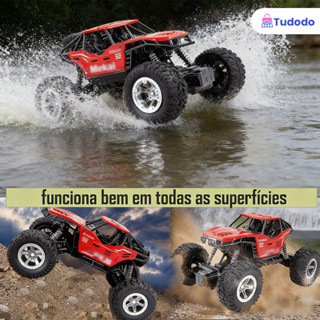 Carrinho 4x4 Off Road Controle Remoto Recarregável USB Resistente Impacto Brinquedo Criança Menino em Oferta na Shopee