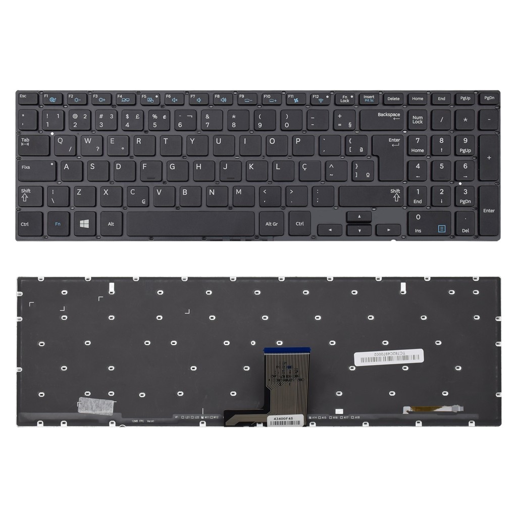 Teclado para Notebook Samsung Ativ Book 6 NP670Z5E-XD1BR