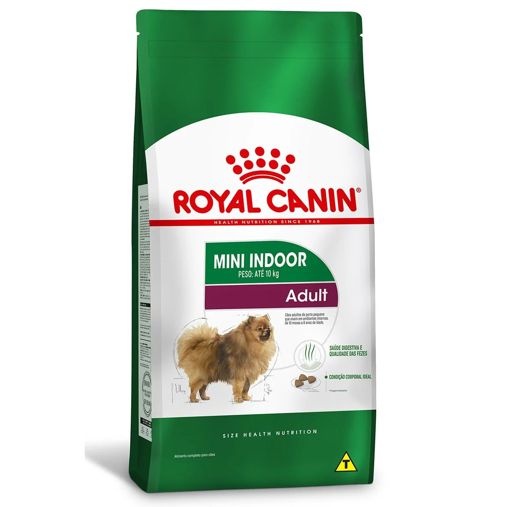 Ração Royal Canin Mini Indoor Adult para Cães Adultos de Raças Pequenas - 7,5Kg