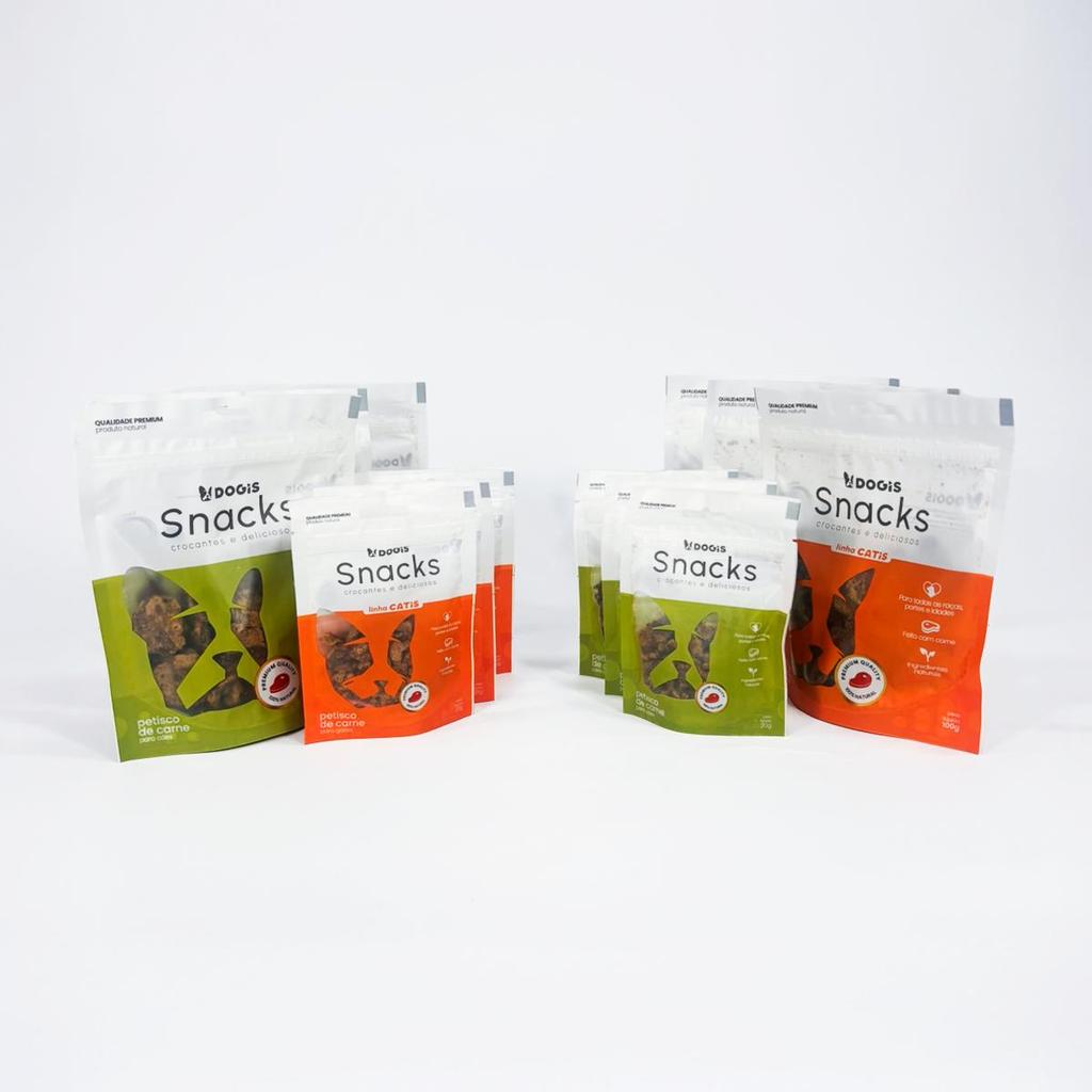 Petisco para Cão e Gato Pet Share Kit 10 Unid Snack Natural Recompensa e Treinamento Premium