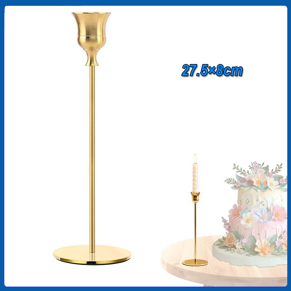 Castiçais de metal  castiçais castiçais para casamento jantar festa ou aniversário 27.5×8cm