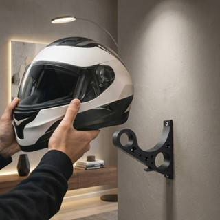 Suporte Parede Capacete Reforçado Gancho Multiuso Porta Chaves Jaqueta Acessórios Moto Com Parafuso em Oferta na Shopee