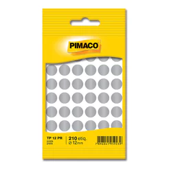Etiqueta adesiva TP12 prata Pimaco