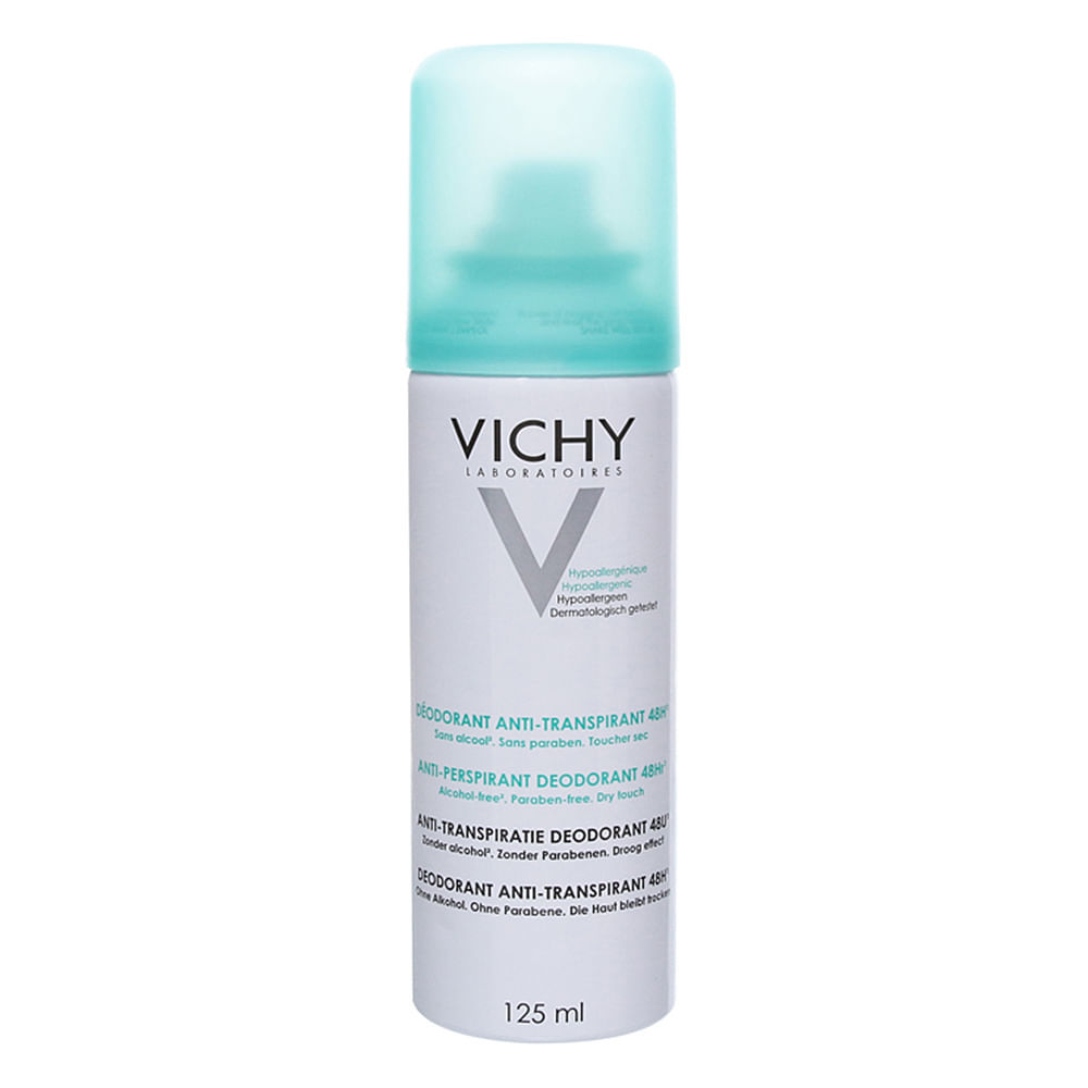 Desodorante Vichy Antitranspirante Aerosol 48h com 125ml em Oferta na Shopee