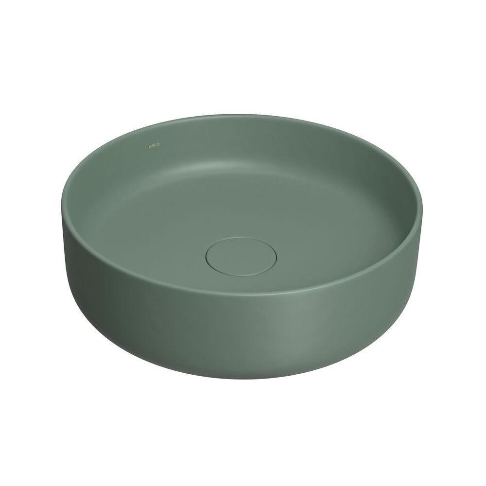 Cuba para Banheiro de Apoio Redonda Slim 40cm Verde Sálvia L.12040.49 Deca