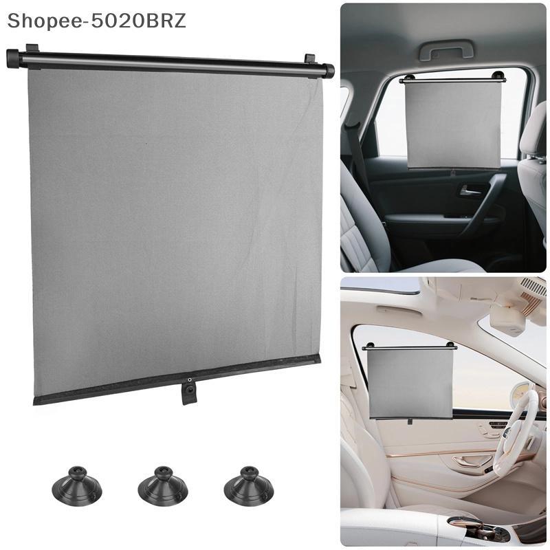 [THEBR] Cortina De Guarda-Sol Retrátil Universal Para Carro Com Ventosa Cortinas De Janela Lateral Isolamento Térmico Pe