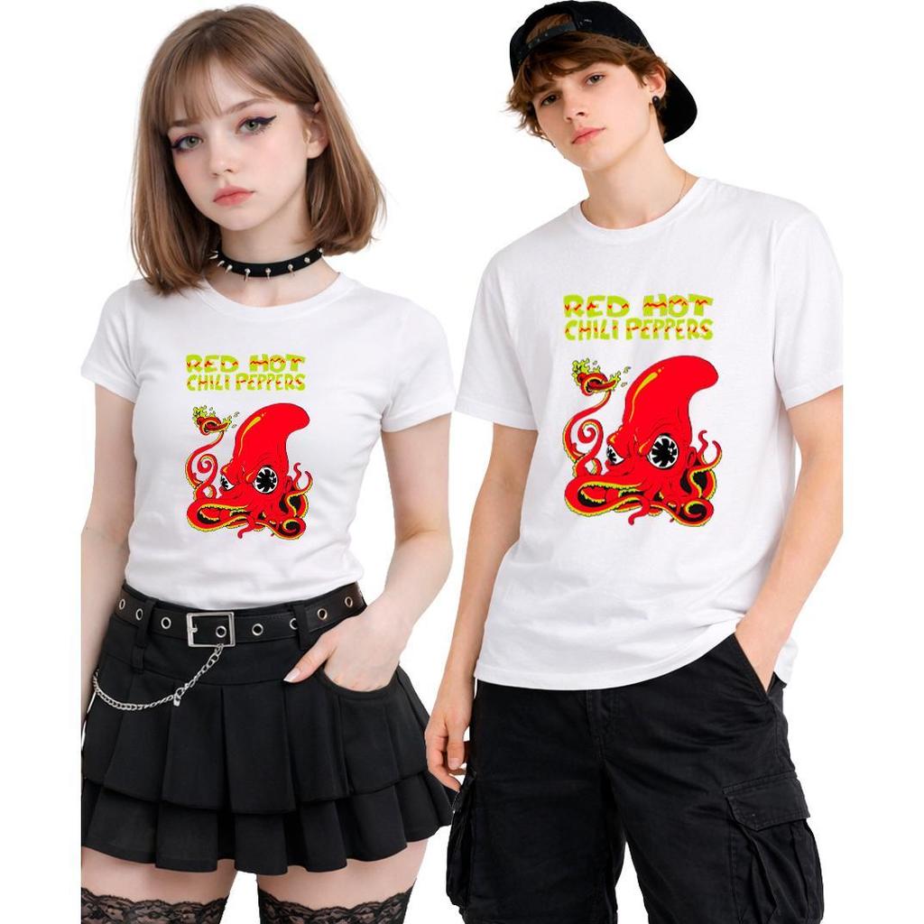 Camisetas algodão e camiseta babylook, Banda Red Hot Chili Peppers
